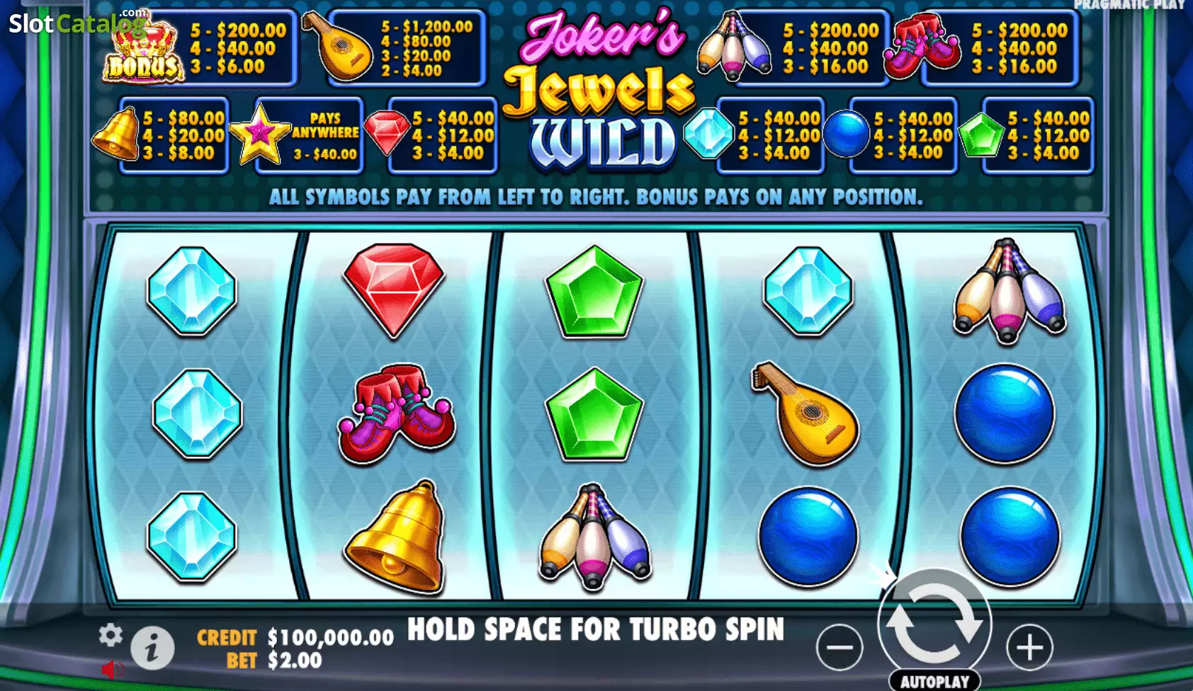 Joker's Jewels Wild Gameplay